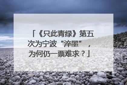 《只此青绿》第五次为宁波“淬墨”，为何仍一票难求？