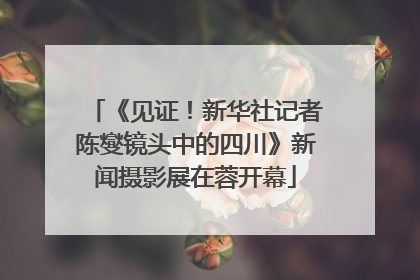 《见证！新华社记者陈燮镜头中的四川》新闻摄影展在蓉开幕