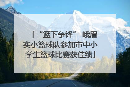“篮下争锋” 峨眉实小篮球队参加市中小学生篮球比赛获佳绩