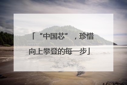 “中国芯”，珍惜向上攀登的每一步