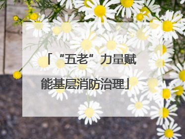 “五老”力量赋能基层消防治理