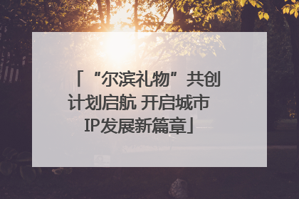 “尔滨礼物”共创计划启航 开启城市IP发展新篇章