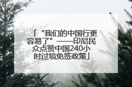 “我们的中国行更容易了”——印尼民众点赞中国240小时过境免签政策