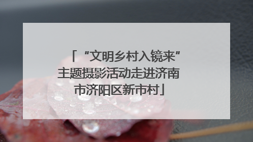 “文明乡村入镜来”主题摄影活动走进济南市济阳区新市村