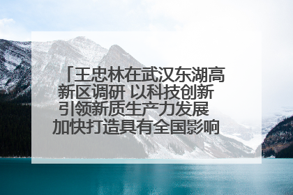 王忠林在武汉东湖高新区调研 以科技创新引领新质生产力发展 加快打造具有全国影响力的科技创新高地