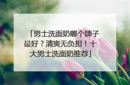 男士洗面奶哪个牌子最好？清爽无负担！十大男士洗面奶推荐