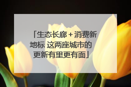 生态长廊＋消费新地标 这两座城市的更新有里更有面