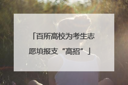 百所高校为考生志愿填报支“高招”