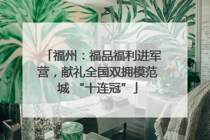 福州：福品福利进军营，献礼全国双拥模范城 “十连冠”