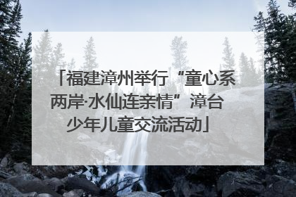 福建漳州举行“童心系两岸·水仙连亲情”漳台少年儿童交流活动