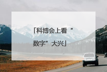 科博会上看“数字”大兴