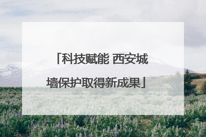 科技赋能 西安城墙保护取得新成果