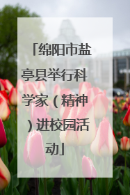 绵阳市盐亭县举行科学家（精神）进校园活动