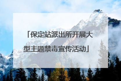 保定站派出所开展大型主题禁毒宣传活动