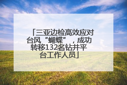 三亚边检高效应对台风“蝴蝶”，成功转移132名钻井平台工作人员