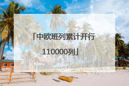 中欧班列累计开行110000列