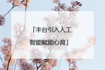 丰台引入人工智能赋能心育