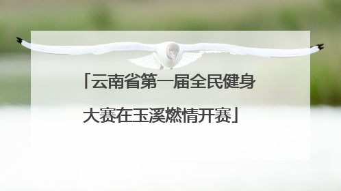 云南省第一届全民健身大赛在玉溪燃情开赛