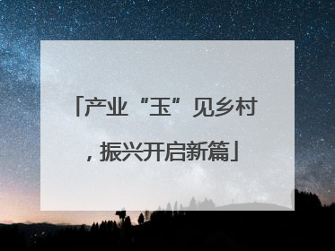 产业“玉”见乡村，振兴开启新篇
