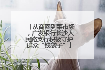 从商圈到菜市场，广发银行长沙人民路支行积极守护群众“钱袋子”