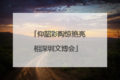 仰韶彩陶惊艳亮相深圳文博会