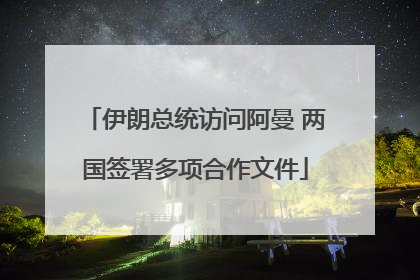 伊朗总统访问阿曼 两国签署多项合作文件