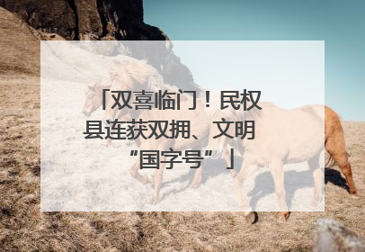 双喜临门！民权县连获双拥、文明“国字号”