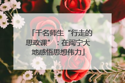 千名师生“行走的思政课”：在闽宁大地感悟思想伟力