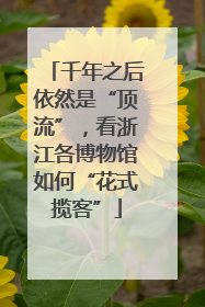 千年之后依然是“顶流”，看浙江各博物馆如何“花式揽客”
