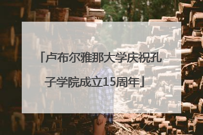 卢布尔雅那大学庆祝孔子学院成立15周年