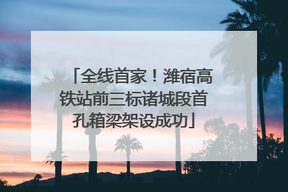 全线首家！潍宿高铁站前三标诸城段首孔箱梁架设成功
