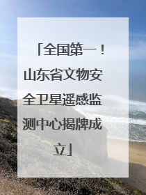全国第一！山东省文物安全卫星遥感监测中心揭牌成立