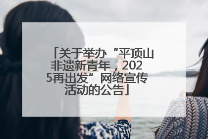 关于举办“平顶山非遗新青年，2025再出发”网络宣传活动的公告