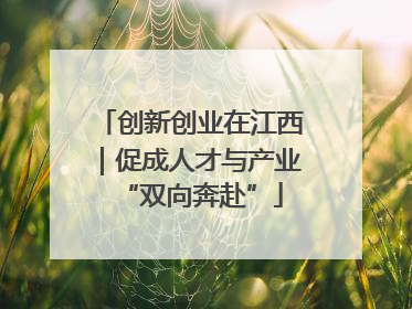 创新创业在江西｜促成人才与产业“双向奔赴”