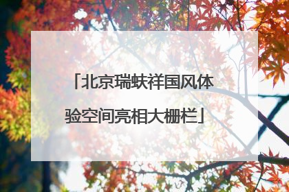 北京瑞蚨祥国风体验空间亮相大栅栏
