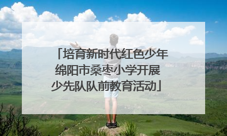 培育新时代红色少年 绵阳市桑枣小学开展少先队队前教育活动