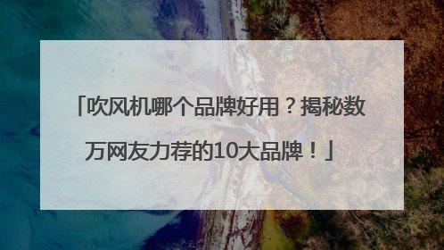 吹风机哪个品牌好用？揭秘数万网友力荐的10大品牌！