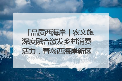 品质西海岸｜农文旅深度融合激发乡村消费活力，青岛西海岸新区的乡村振兴实践