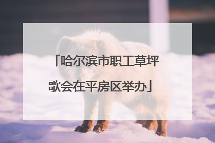 哈尔滨市职工草坪歌会在平房区举办