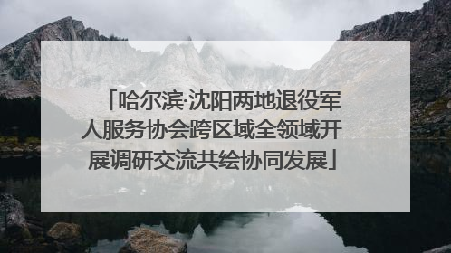 哈尔滨·沈阳两地退役军人服务协会跨区域全领域开展调研交流共绘协同发展