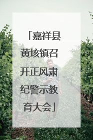 嘉祥县黄垓镇召开正风肃纪警示教育大会