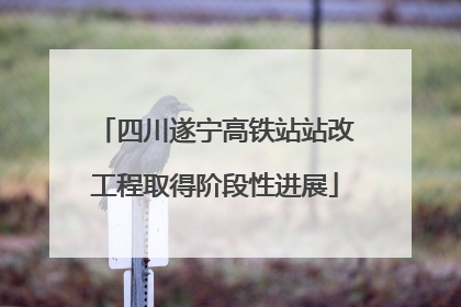 四川遂宁高铁站站改工程取得阶段性进展