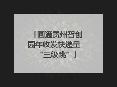 圆通贵州智创园年收发快递量“三级跳”