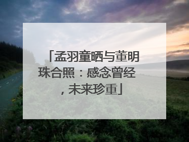 孟羽童晒与董明珠合照：感念曾经，未来珍重