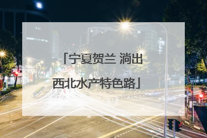 宁夏贺兰 淌出西北水产特色路