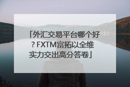 外汇交易平台哪个好？FXTM富拓以全维实力交出高分答卷
