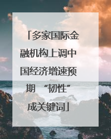 多家国际金融机构上调中国经济增速预期 “韧性”成关键词