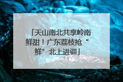 天山南北共享岭南鲜甜！广东荔枝抢“鲜”北上进疆