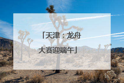 天津：龙舟大赛迎端午