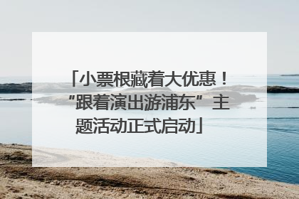 小票根藏着大优惠！“跟着演出游浦东”主题活动正式启动